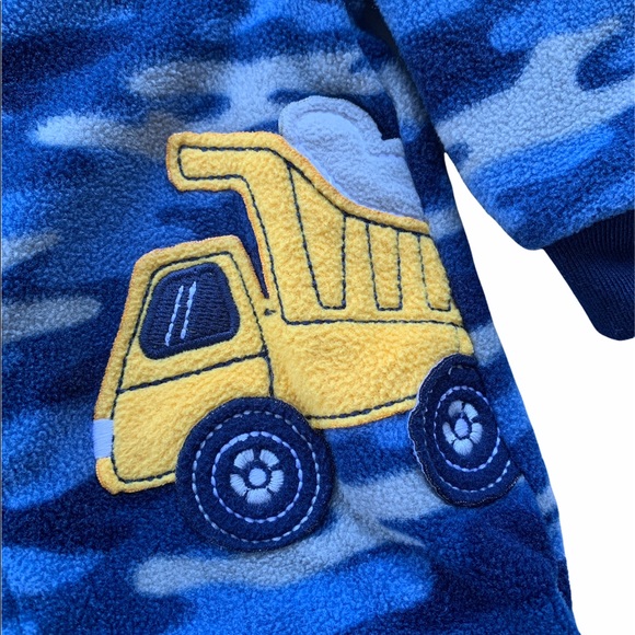 Absorba 2 Bundle Set Fleece Footed Onesie PJ 6M - Picture 7 of 7